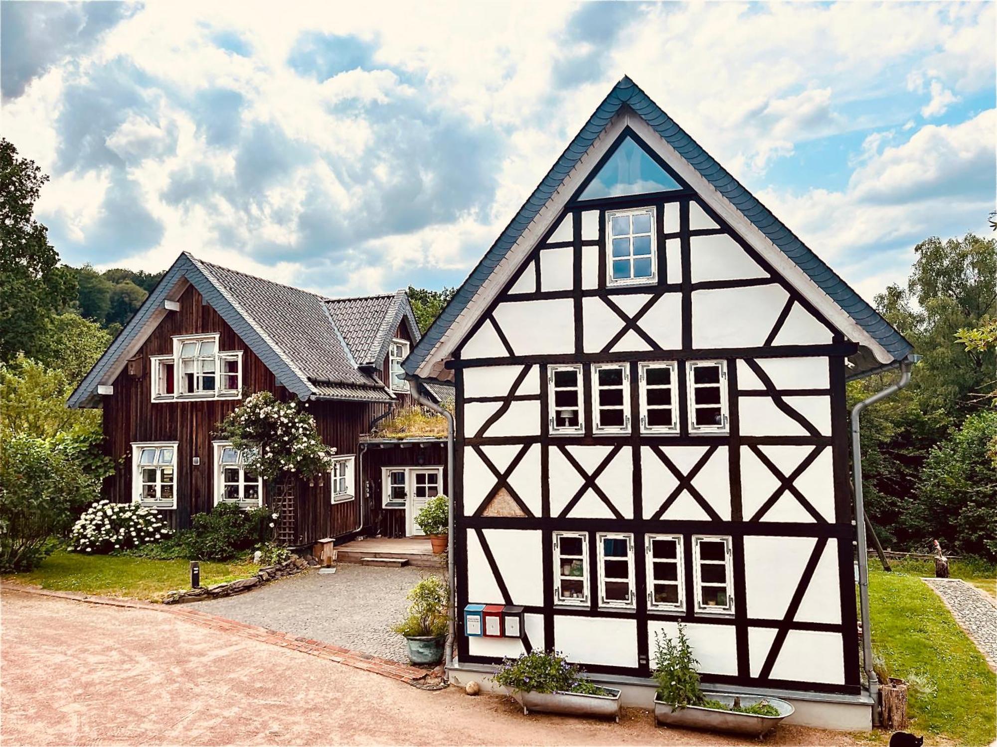 Fachwerkhaus Am Waldesrand Villa Solingen Buitenkant foto